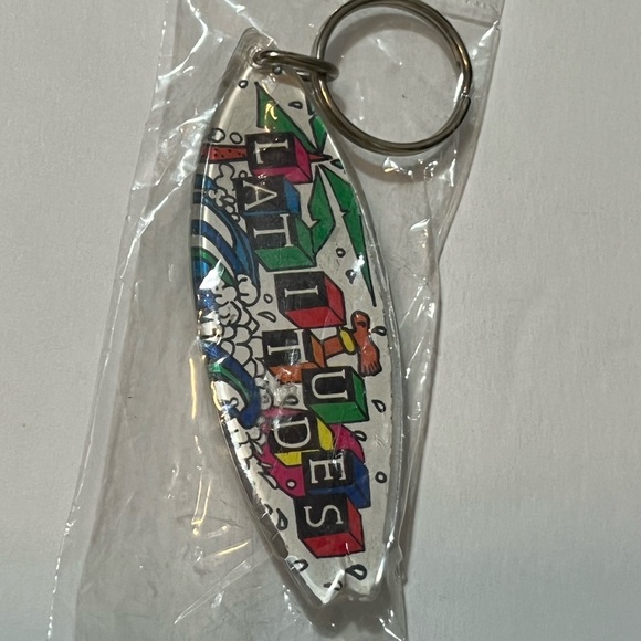 Surfboard Keychain Latitudes Acrylic NIP Beach Waves - Picture 4 of 8